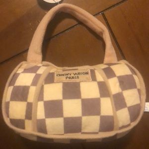 Chewy Vuitton squeaky dog toy